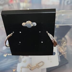 Fashion Jewelry Silver Hoop Earrings